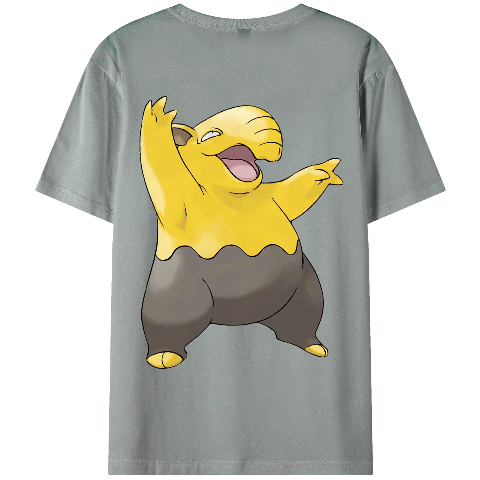 （画像用） ポケットモンスター Pokémon 綿100％ メンズ半袖Tシャツ（バックプリント） 通気性